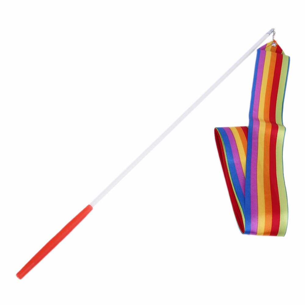 4m universele gym danslinten ritmische kunst gymnastiek streamer twirling rod stick dansvoorstelling accessoires op voorraad