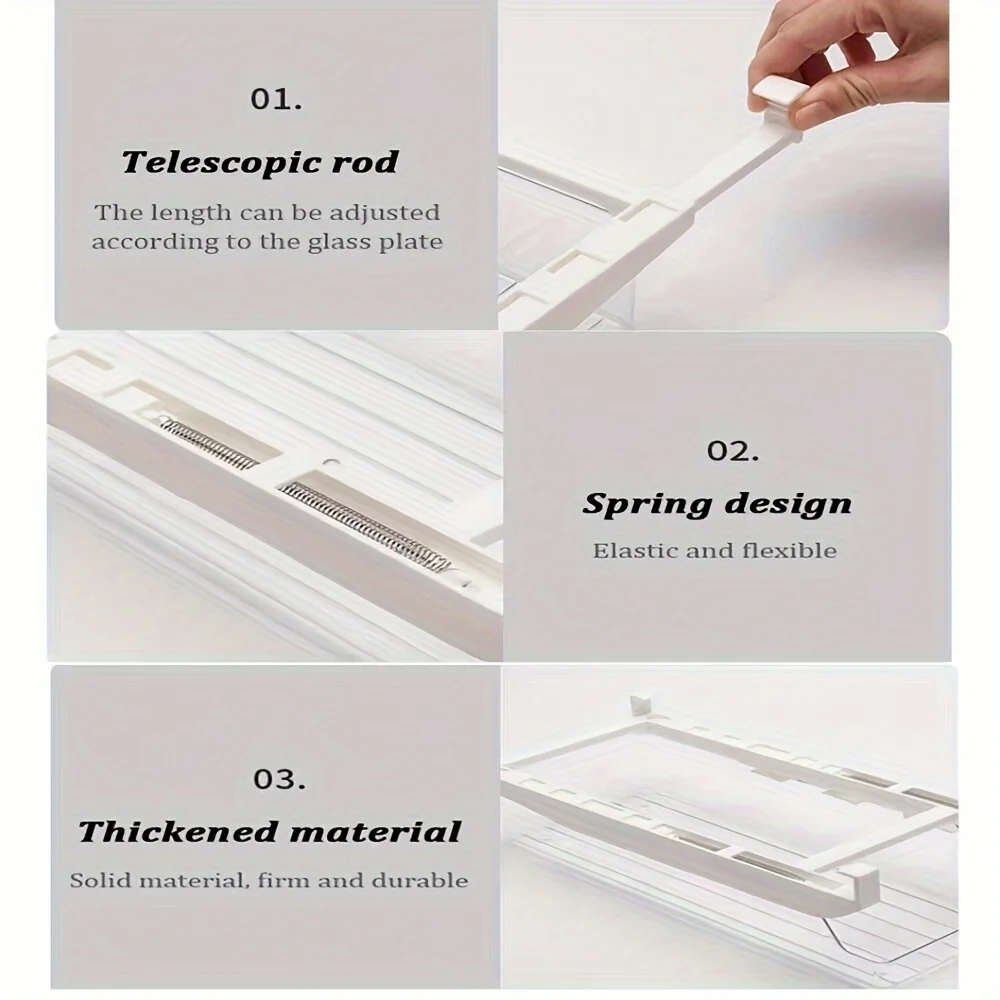 1 Stück hängendes Bahre- und Getränke-Aufbewahrungsregal, rollender Kühlschrank, transparente Aufbewahrungsbox, Küchen-Organizer