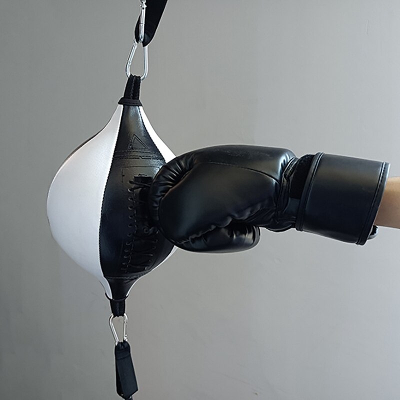 Bola de boxeo colgante de doble extremo, bolsa de entrenamiento de velocidad de reacción, equipo de Fitness para gimnasio en casa, PU, oferta