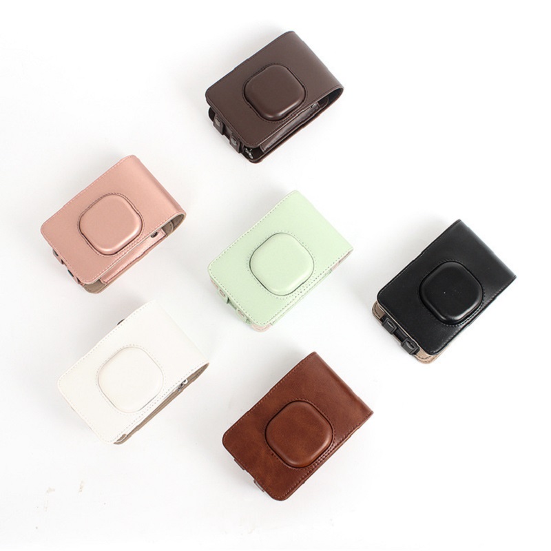 Für Fujifilm Instax Mini Liplay Hybird sofortig Film Kamera Tasche fallen PU Leder retro Schwarz Braun Weiß Tragen Abdeckung Schulter Taschen