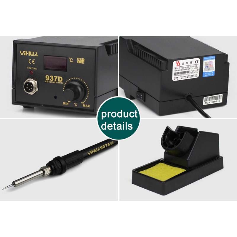 45W Soldering Station SMD Adjustable Temperature Control Antistatic Soldering Iron Station 110V/220V