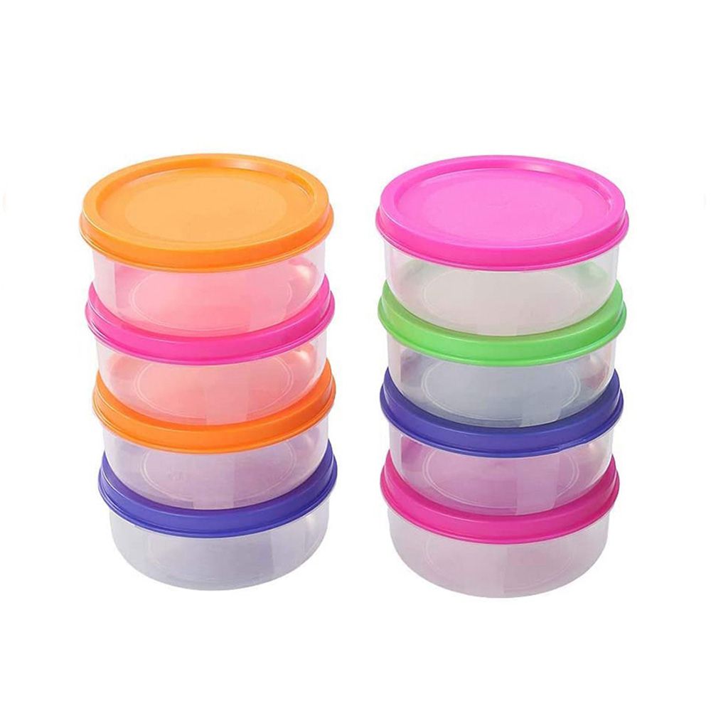 85Cm Herbruikbare Mini Plastic Voedsel Opslag Dozen Containers Snack Moer Fruit Organisator Keuken Accessoires Box Set Met Deksels: 8PCS