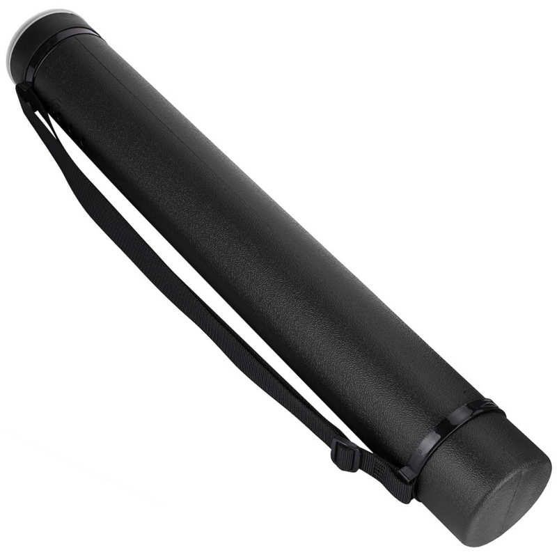 Picture Storage Tube Drawing Storage Tube Extendable Thickened Telescopic Collection Poster Drafting Case Drawing Storage Tube: Black