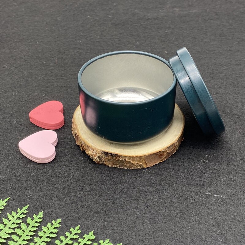 1 st/påse 30ml mini plåtförvaring metalllåda liten järngryta förseglad kastrull för kaffe te godisförvaring tillbehör behållare burkar: Marinblå