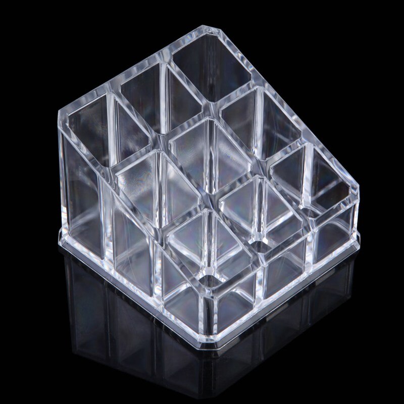 Manicure File Organizer Transparent Acrylic Box Nail Art Storage Case Empty Nail Brush Pen Holder Makup Organizer Box Container: B
