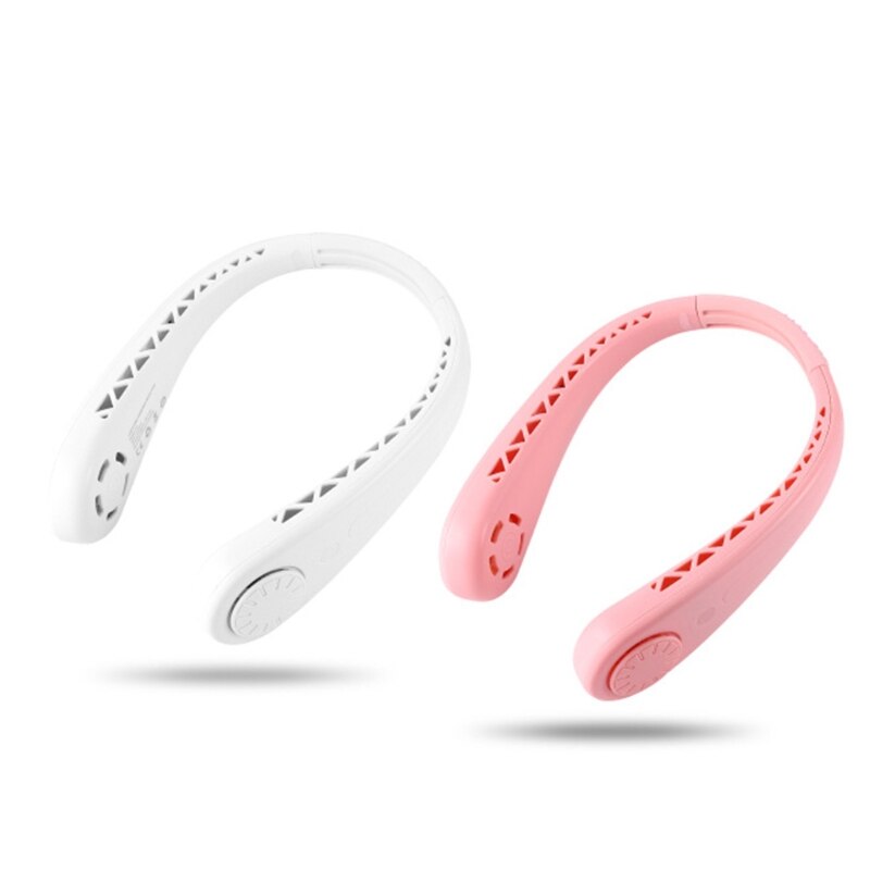 Mini Bladeless Fan Neck Fan USB Rechargeable Hanging Neck Around Wearable for Home Outdoor Fan Mute Sports