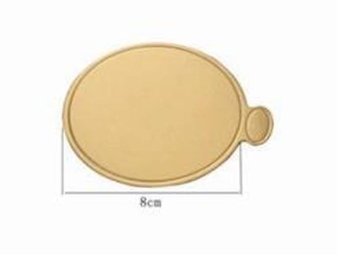100pcs Gold Paper Cake Board Cupcake Dessert Displays Tray Wedding Birthday Pastry Pad Decorating Tools: ROUND 8CM