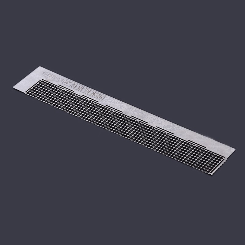 5d diamantbroderi stål lineal prikning rhinestone spids rundt boring lineal værktøj diy diamantmaleri tilbehør lineal værktøj