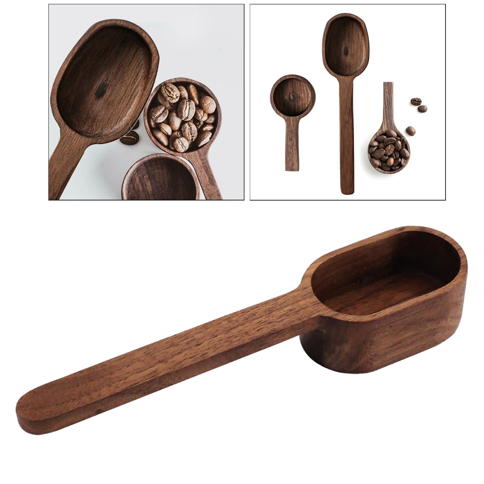 Classic Wood Coffee Measuring Spoons Tablespoons Baking Utensils Kitchen: A