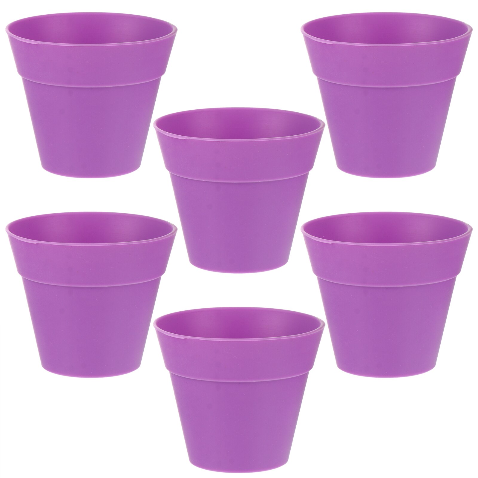 6Pcs Bloempot Vorm Mousse Cup Wegwerp Dessert Cup Siliconen Cake Cups Ijs Cup Kom Voedsel Container