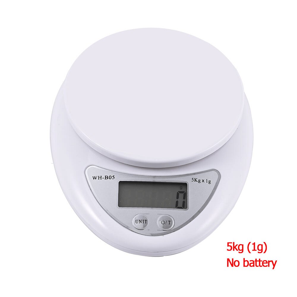 Anpro 5Kg/1G 1Kg/0.1G Draagbare Digitale Weegschaal Led Elektronische Weegschalen Postal Voedsel Meten gewicht Keuken Led Elektronische Weegschalen: 5kg -1g