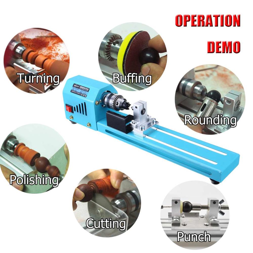 150W Electric Wood Lathe Beads Grinding Polisher and Polishing Beading Machine DIY Woodworking Buddha Pearl Drill Rotary Tool