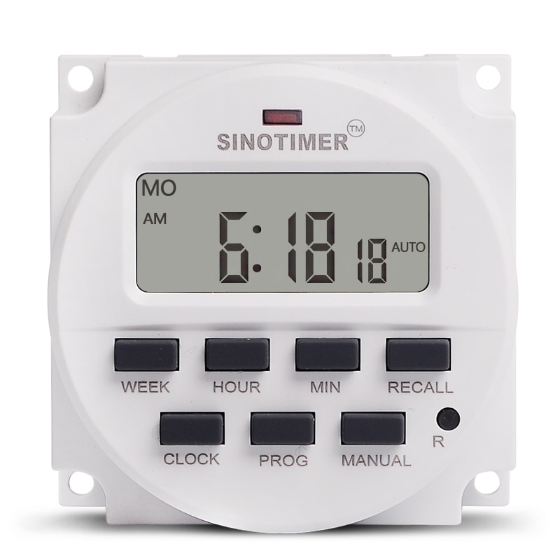 Lcd digitalt display 7 dages programmerbare timere skifte 12v 24v 110v 220v ac dc ugentlig times minut kontrol timer med nedtælling