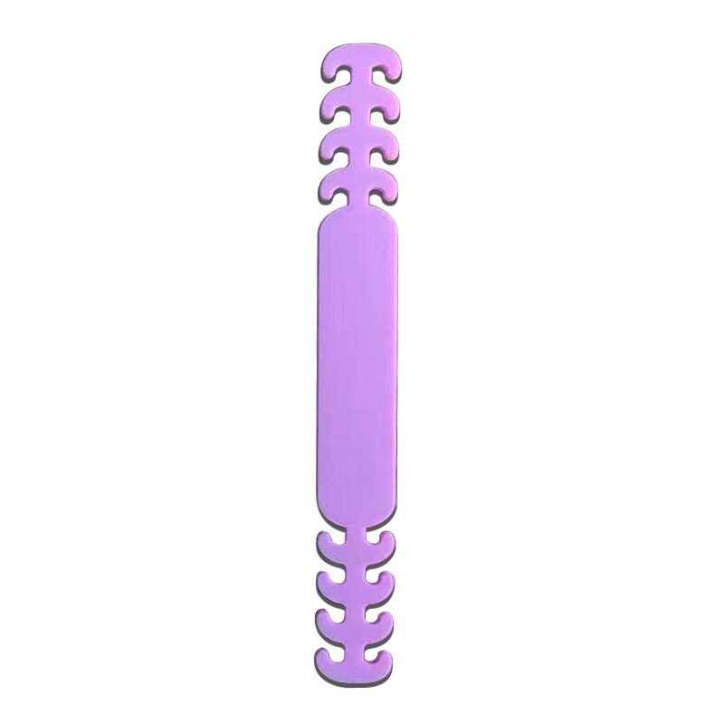 Ganchos para la oreja para mascarilla facial para niños y adultos, fijador de dolor de oídos ajustable, antideslizante, sujeción al oído, gancho de extensión para mascarilla: purple / 2pcs