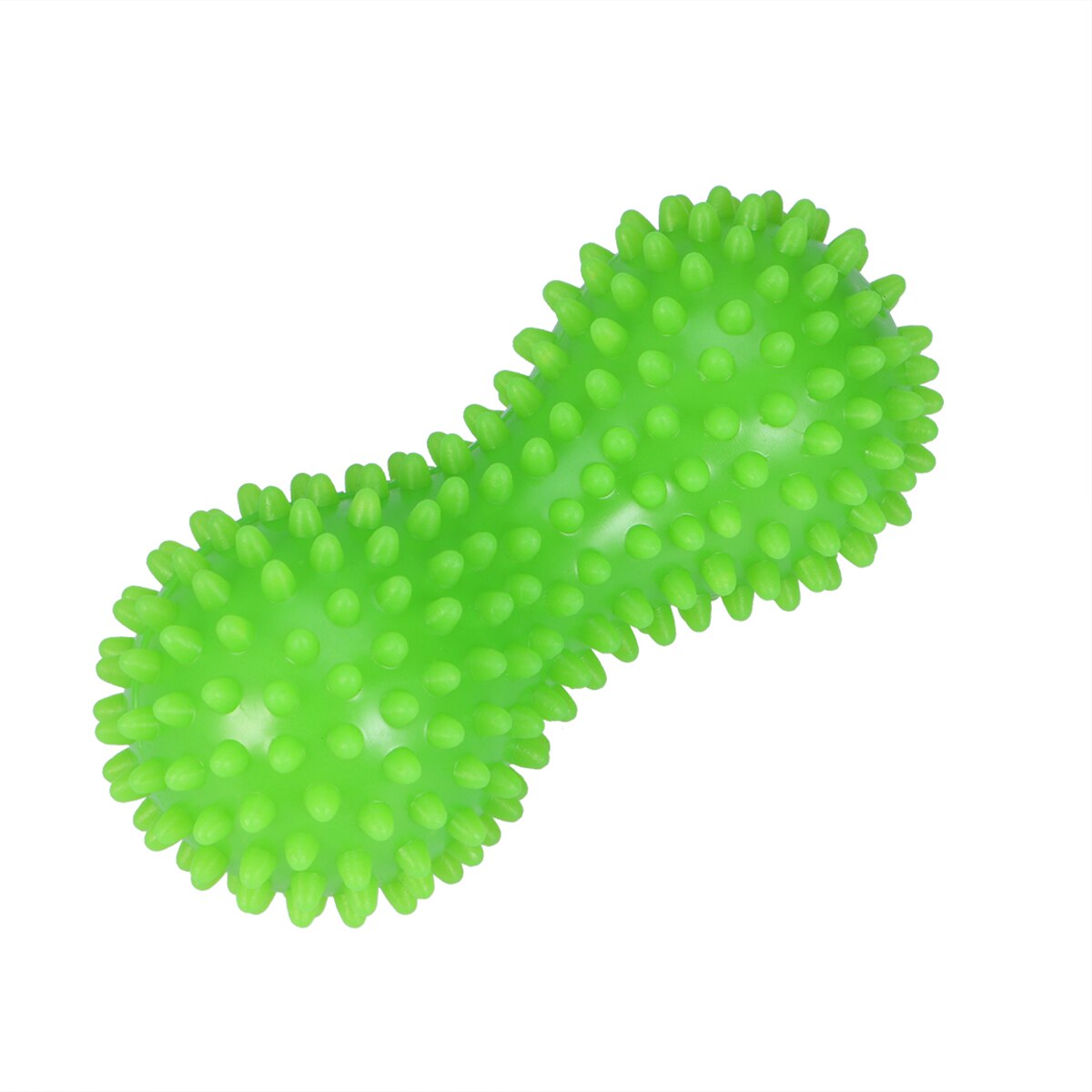 Fotmassasje rulle peanøtt dobbel lacrosse piggete ball myofascial baller for plantar fasciitis mobilitet treningsutstyr: Grønn