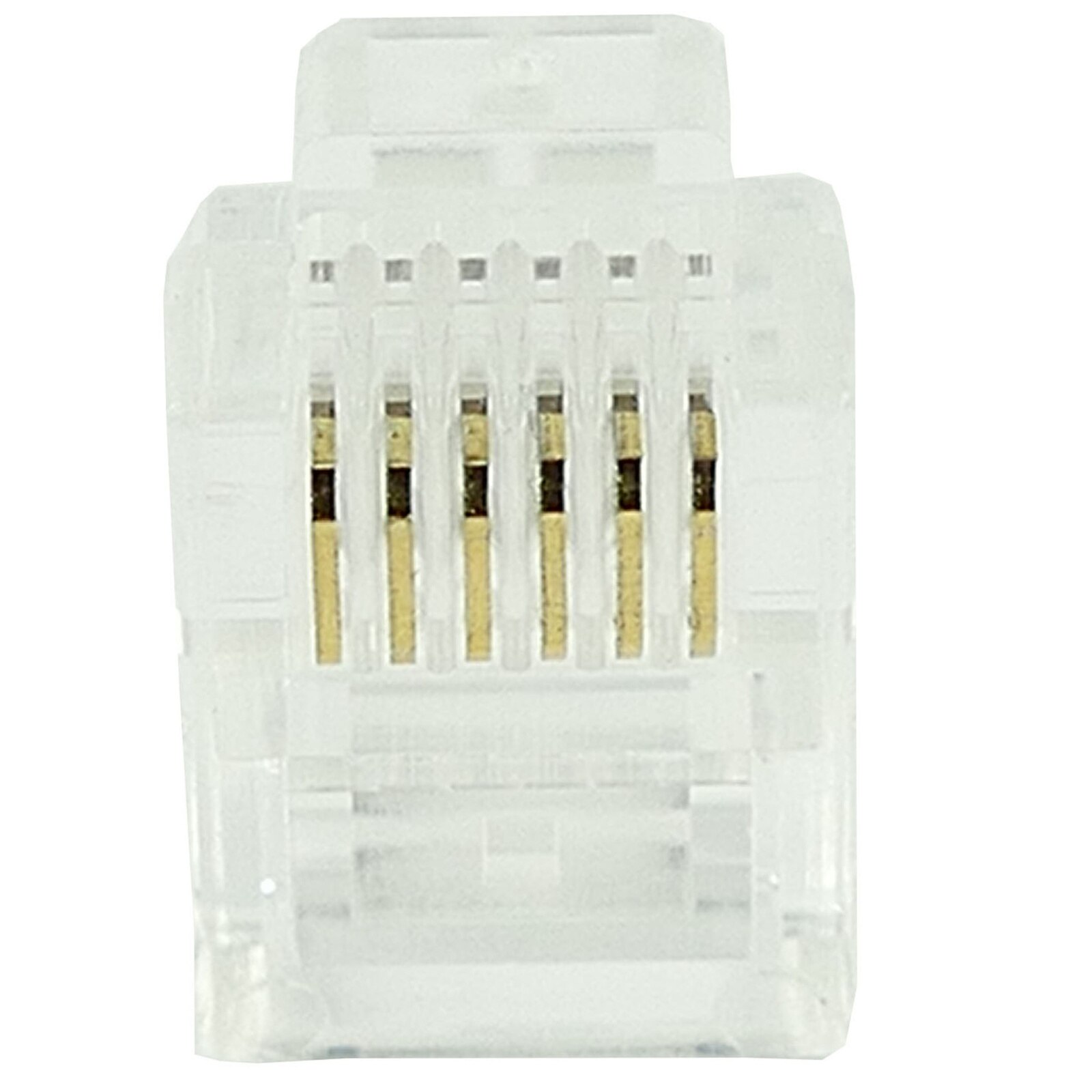 BeMatik-RJ12 male 6P6C phone connector for crimp in 25 piece package