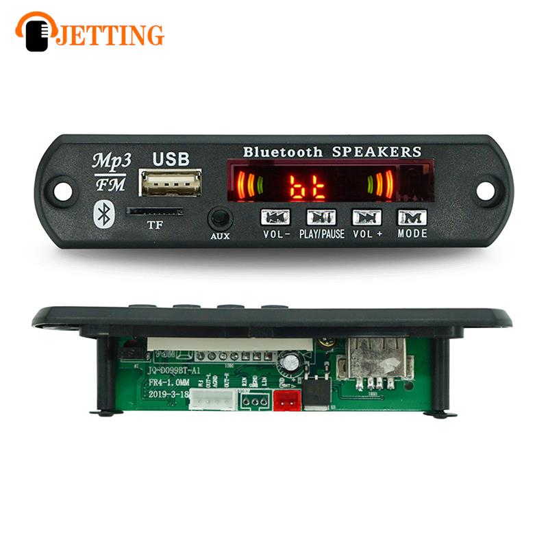 Placa decodificadora de carro sem fio com controle remoto, tela colorida, MP3 Player, WMA, áudio, USB, TF, rádio FM, Bluetooth 5.0, 9V-12V