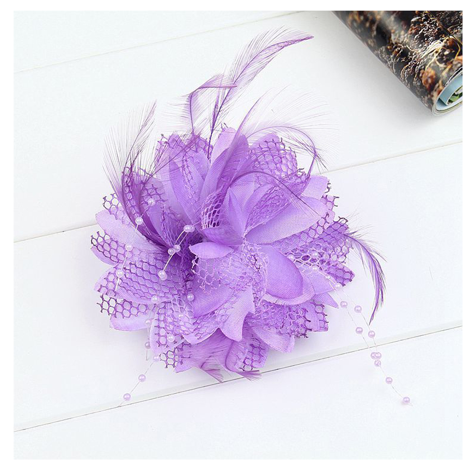 Mode Bloem Veer Bruiloft Haar Tovenaar Kraal Corsage Haarspeldjes Bruids Haarband Broche Pin Bloemen Gasten Noiva Haarspeldjes