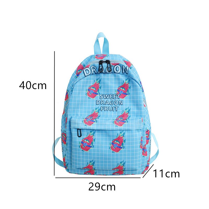 Avocado Fruit Stampato Bookbags Tela delle Donne Sveglie Zaini 2020 Ragazze Casual sac a dos Grande Stile di Gusto Squisito 17 Zaini pomodoro