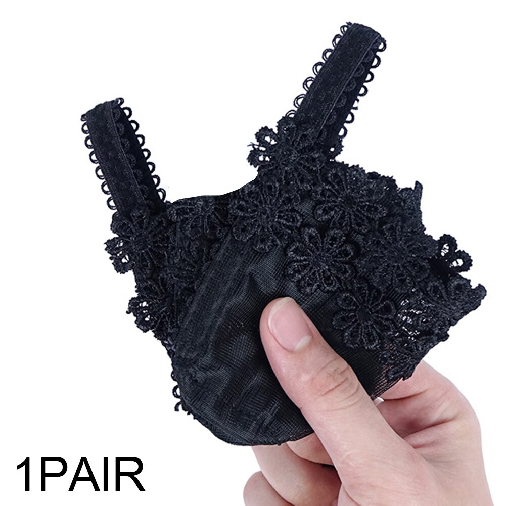 1 paio di scarpe col tacco contralto anti-gocce tacco cinghie comode antiscivolo pizzo tacco cinghie per l'alta tacchi-B5: L