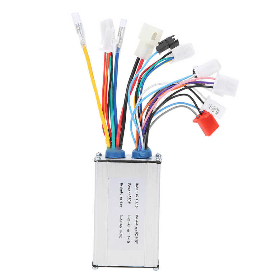 Electric Bicycle Controller 24V/36V 350W Electric Bike Brushless Controller Digital Display Throttle Handle with Lock Controller