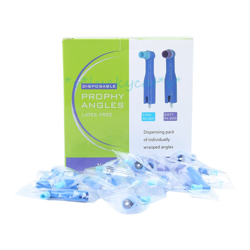 100pcs Blue Dental Disposable Pro Angle Prophy Angles ANGLES CUP dental tool