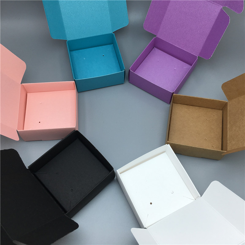 Paper Cardboard Aircraft Packing Boxes Jewelry Set Kraft Boxes Necklace Pendant Earring Displays Box