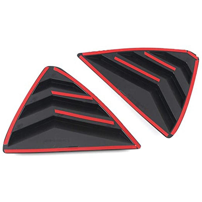 Rear Quarter Side Window Louvers Vent Cover Trim Panel Window Blinds Triangular for Mazda Cx5