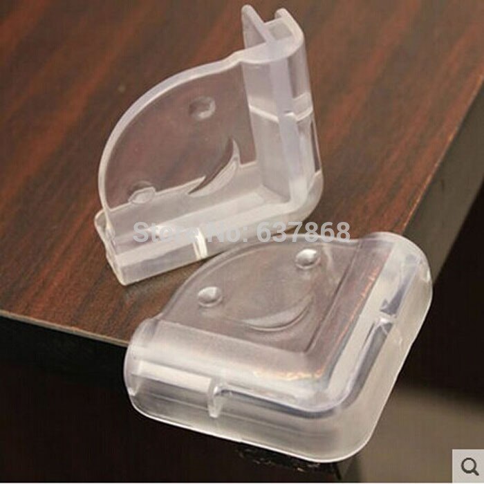 2 protectores de esquina de la Mesa de cristal con forma en ángulo de goma sólida para escritorio y esquinas de seguridad para bebé