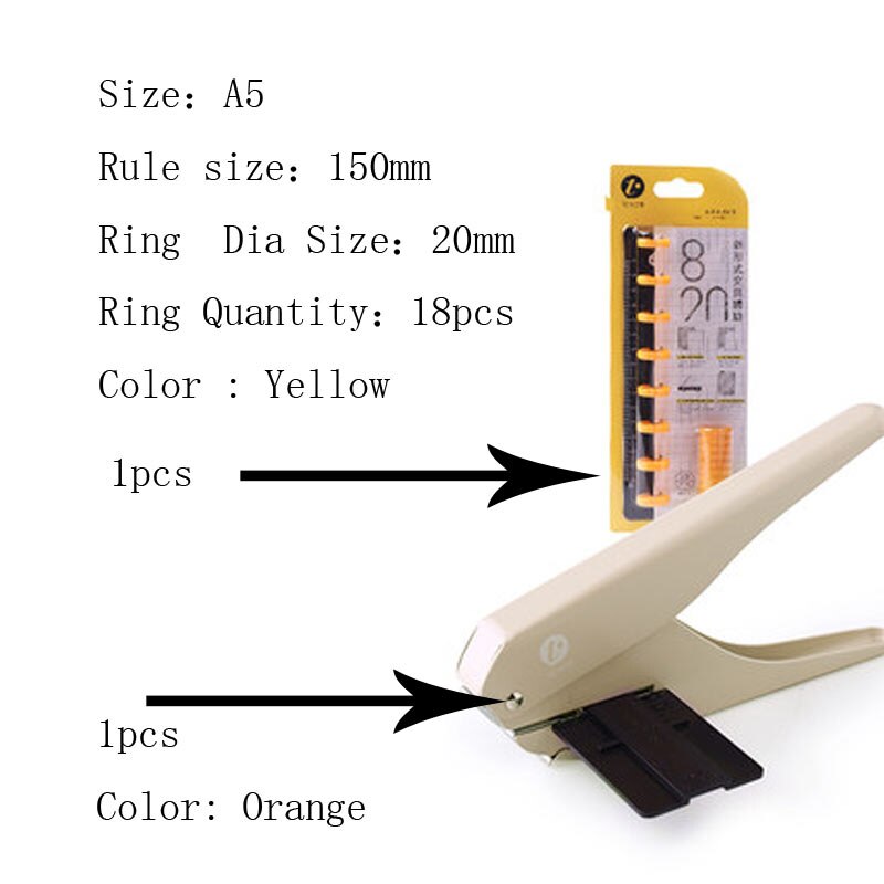 Mushroom Hole Puncher Loose-Leaf Pages Punching Machine paper cutter 6 sheets of A4 paper hole shape for newspapers, magazine: NO6