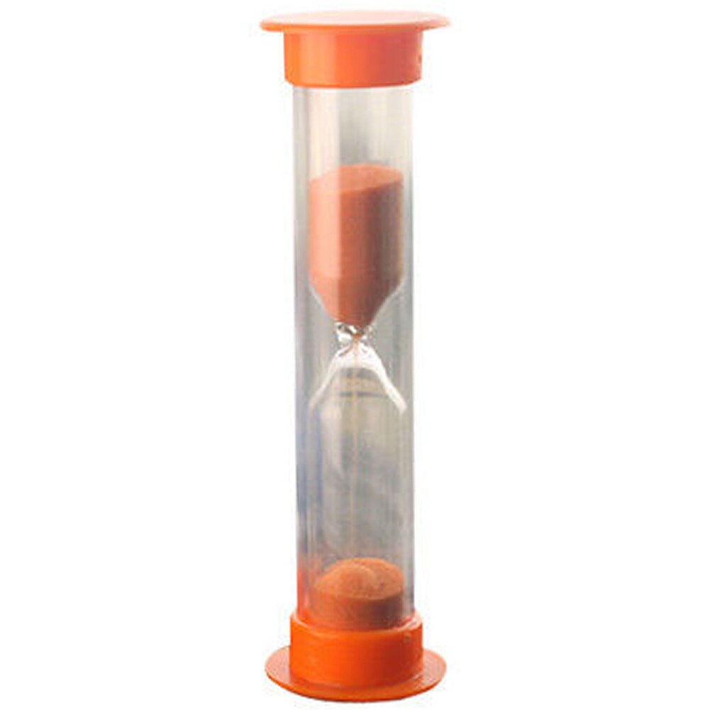 2/3/5/10 Minutes Mini Sand Timer Glass Sand Dropping Time Counter Glass Hourglass Timer Clock Home Decorations: orange / 5min