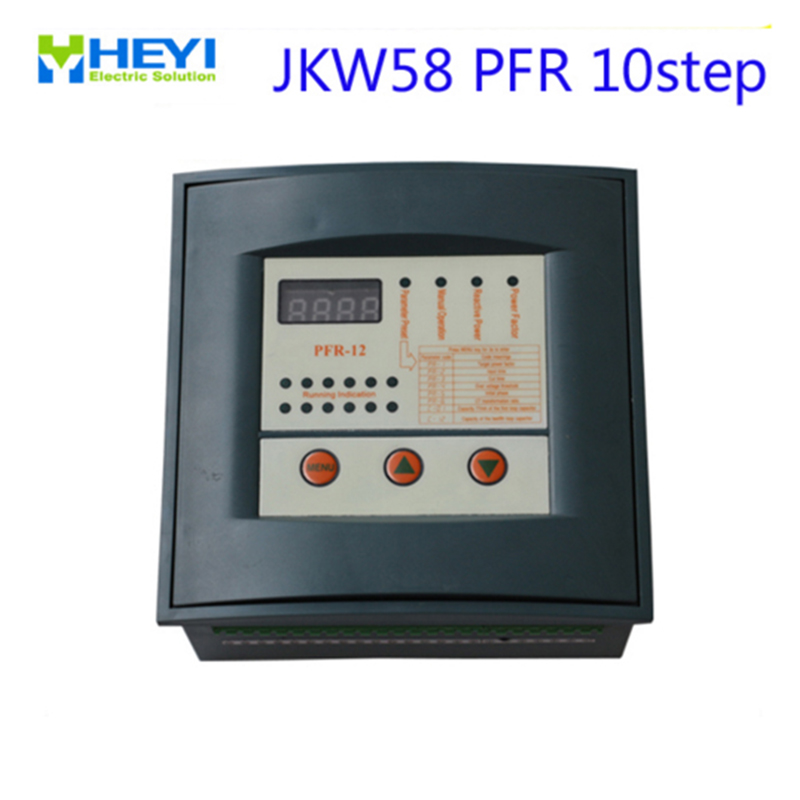 Jkw 58 reaktiv effektkompensator kontroller 10 trinn 380v pfr effektfaktor kontroller automatisk sjekk cos