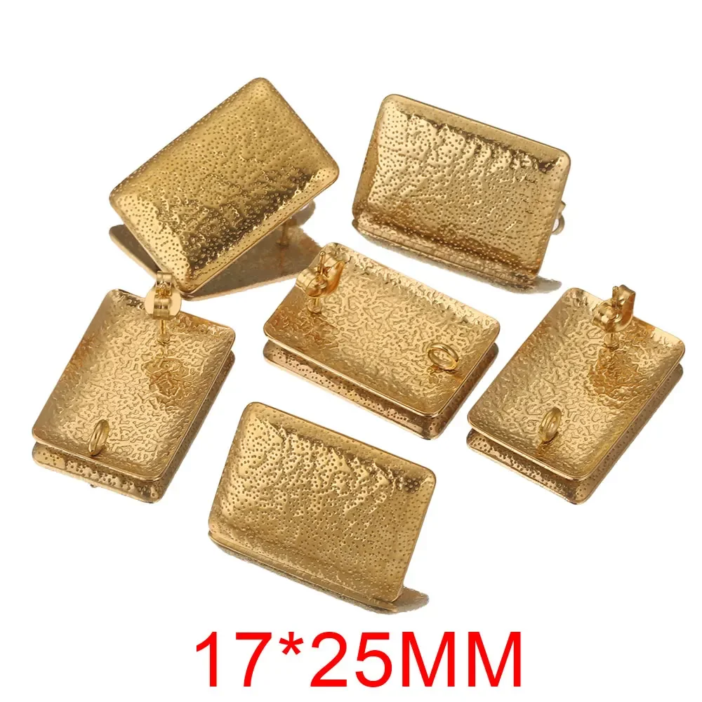 10 stks Rvs Ster Ovaal Hart Oorbel Basis Connector voor Oorbellen Post Terug voor DIY Sieraden Maken Benodigdheden: Black