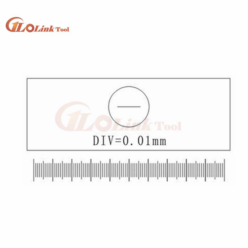 C1 - C7 Optical Glass Microscope Calibration Slides Eyepiece Reticle Ruler Microscope Stage Micrometer for Eyepieces Measurement