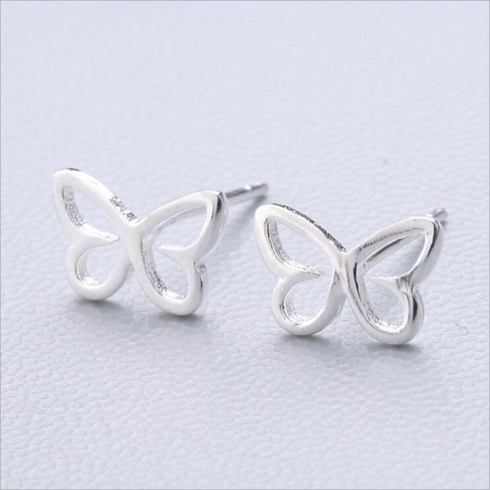 XIYANIKE Vendita Calda Animale Sveglio Orecchini Con Perno 925 Sterling Silver Ear Ago Semplice di Modo di Geometria Orecchini Per Le Donne Regalo 37-54: 45