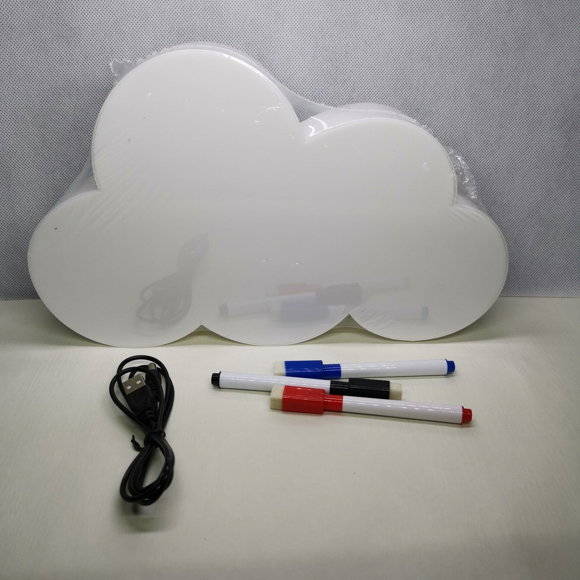 Luz de mensaje de escritura a mano artesanal, lámpara de letras USB, tablero de escritura en forma de burbuja, decoración de iluminación para de cumpleaños y boda con bolígrafo: Model A