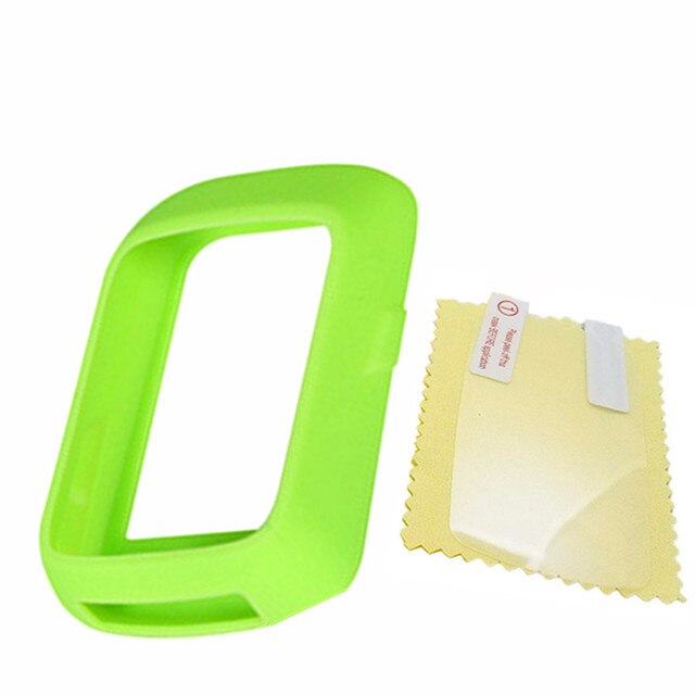 Generic Bike Silicone Case & Screen Protector Film for Wahoo ELEMNT Bolt GPS Computer Case Sleeve for wahoo elemnt bolt: green