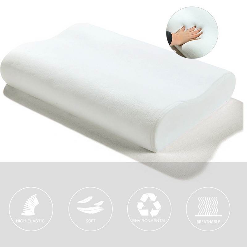 Memory Foam Kussen Bamboe Cervicale Thrapy Beddengoed Orthopedisch Kussen Voor Neck Ondersteuning Terug Gezondheidszorg Fiber Trage Rebound Zachte