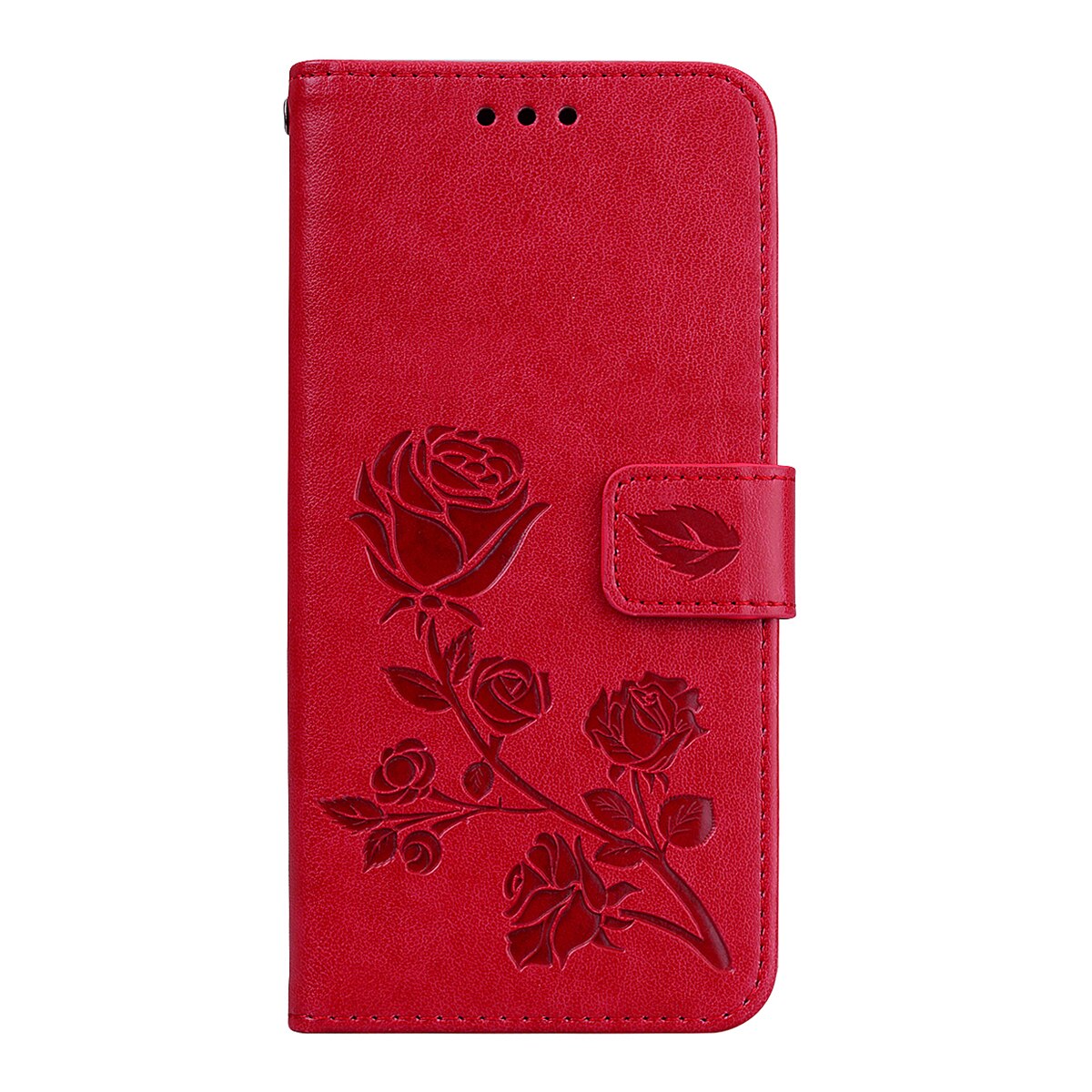 Lederen Case Voor Samsung Galaxy J3 Case J320 J320F SM-J320F Cover Voor Samsung J 3 Flip Cover Funda Full 360 Beschermende Coqa: Rood