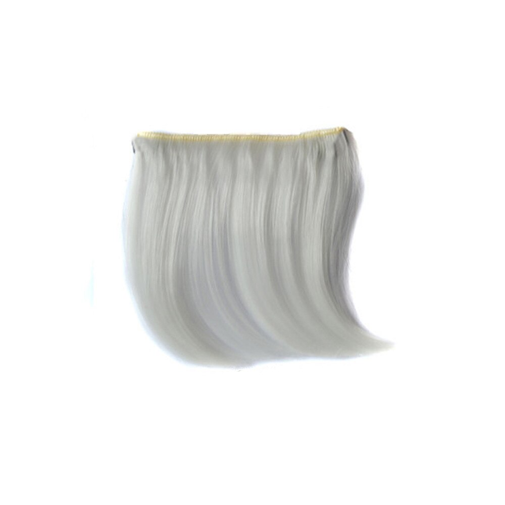 Bonito meninas clip on clip na frente do cabelo bang franja extensão do cabelo peça fina estilo de cabelo feminino acessórios # y30: F