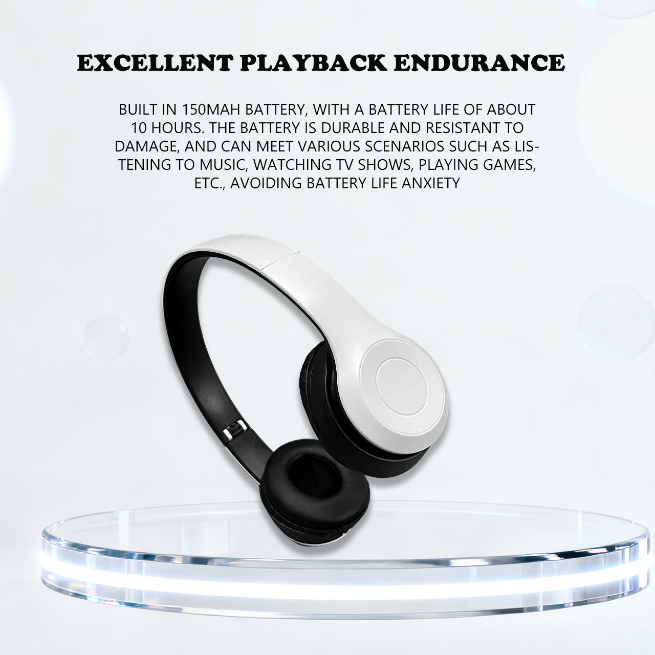 P47 draadloze op het hoofd gemonteerde gaming-oortelefoons zijn unisex en geschikt voor laptops, desktops en gaming-apparaten. Ze zijn een ideaal