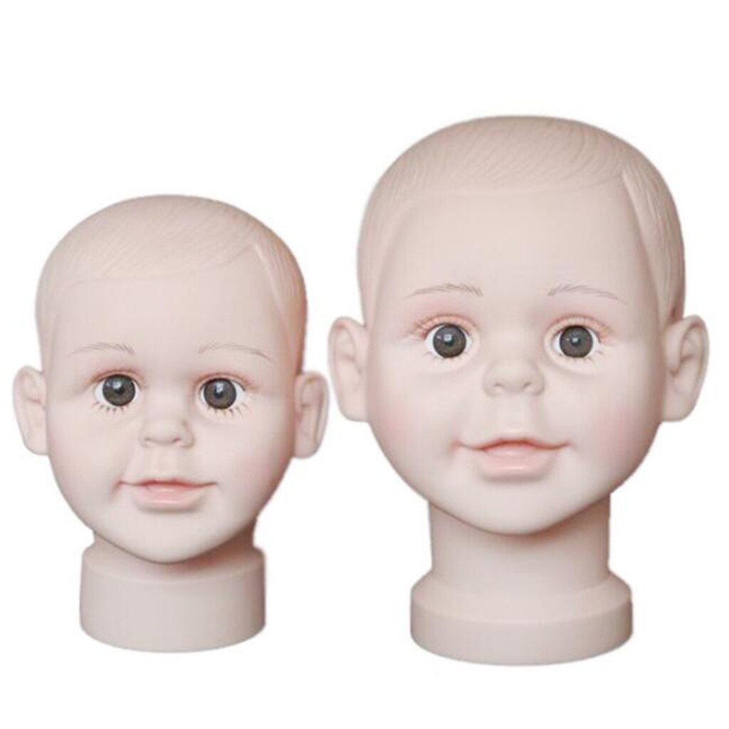 PVC Children Mannequin Manikin Head Model For Wig Hat Show Stand Display