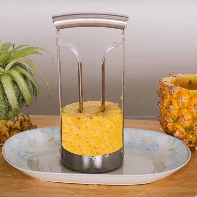 Stainless Steel Pineapple Peeler Slicer Ananas Meat Extractor Corer Remover Machine Home Cutter Fruit Tools Kitchen Utensil