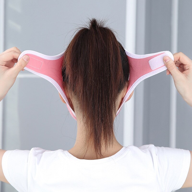 Anti-Snurken Hoofdband Dunne Gezicht Bandage Gezicht Wang Chin Lift Up Slim Gezicht Slaapmasker Slaap Dunne Gezicht Band elastische Band