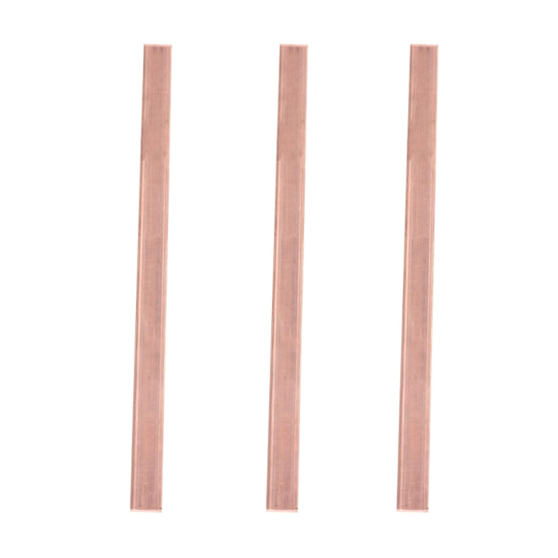 Bande de cuivre rouge pur 99%, feuille de cuivre rouge, feuille de cuivre, barre de bricolage, matériel CNC multi-taille 1 pièce