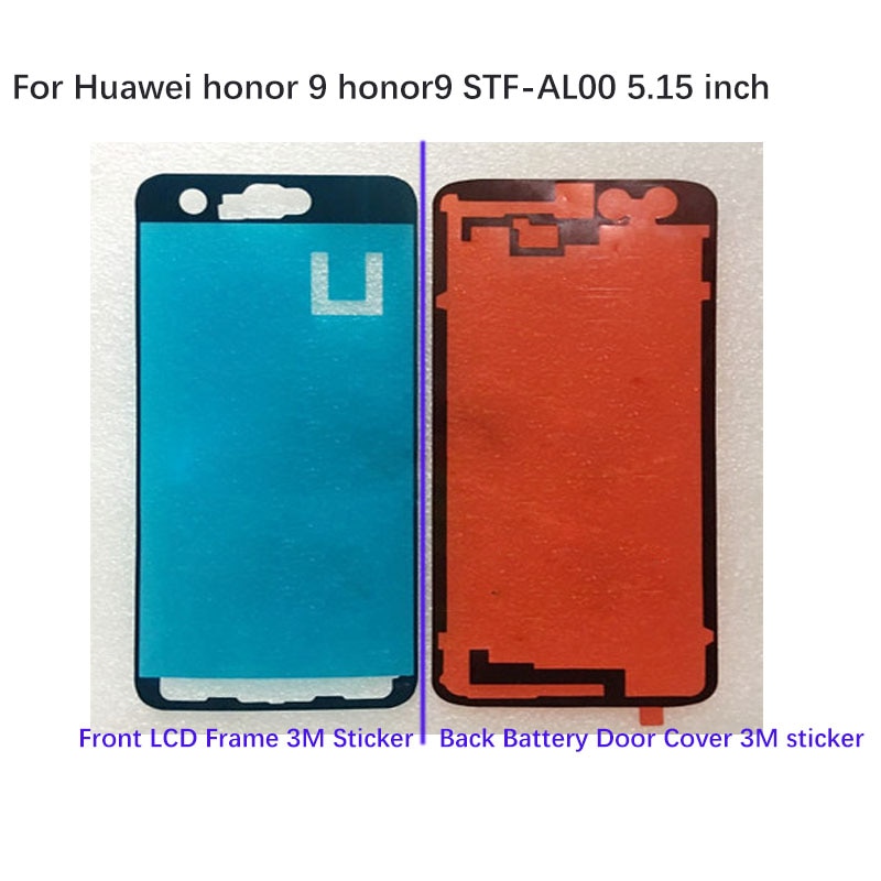 Voor Huawei honor 9 honor 9 STF-AL00 Back Battery cover Sticker LCD Scherm Front Frame Bezel 3 m Lijm Dubbelzijdig plakband