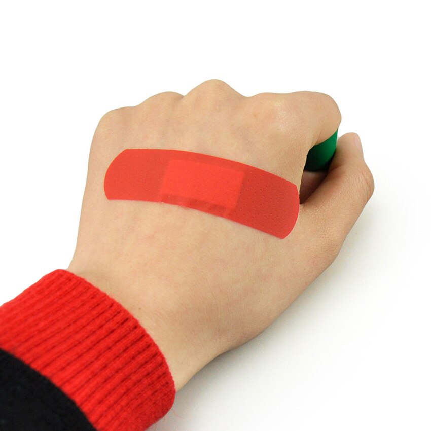 50Pcs/set Colorful Waterproof Bandages Breathable Band-aids Flexible Fabric Adhesive Bandages for Wound Care and First Aid