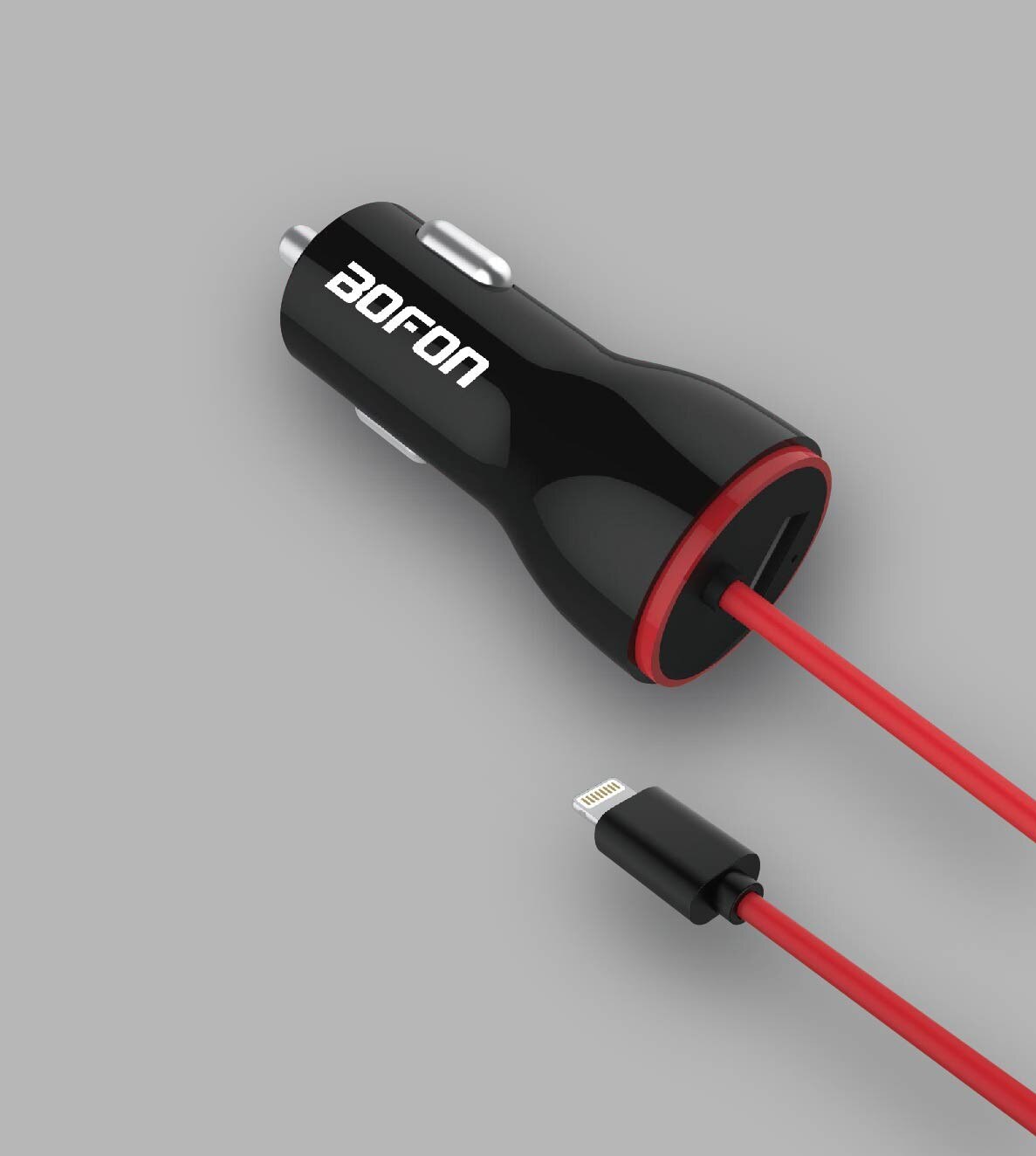 Cocle ladegerät mit Blitz kabel 3,4 EINE 1M Zigarette Leichter Adapter mit 1 USB ports Quick Charge Kompatibel mit iPhone