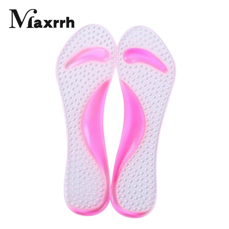 Plantillas para tacones altos de silicona, almohadillas para zapatos transparentes, cojín para pies, soporte para ARCO, 1 par