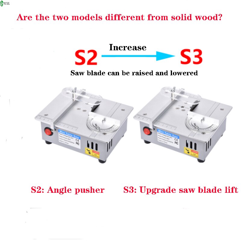Mini Multifunctional Table Saw spindle motor DC12V-24V Liftable Saw Blade Bench Saw DIY Circular Saw Bench Lathe Cutter Machine